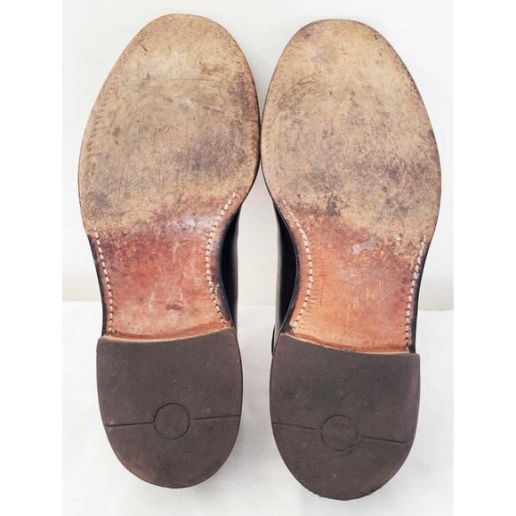 Allen Edmonds Mens Black Leeds Shell Cordovan Derby Dress Shoe 11.5 B - Picture 8 of 12